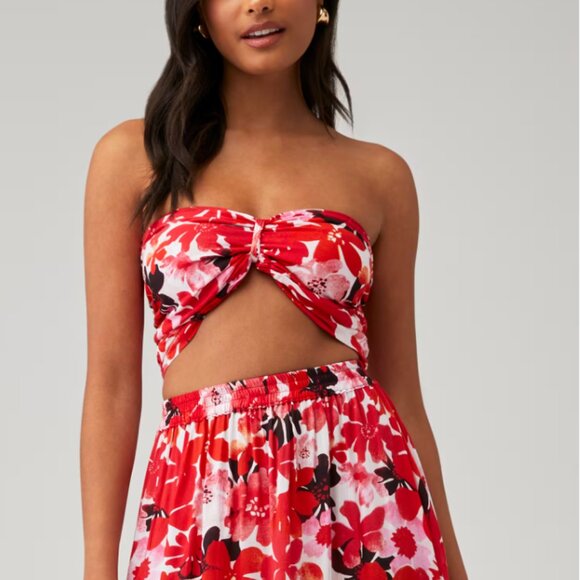 🌸 Tiare Hawaii Floral Capri Maxi Skirt - M/L - Picture 14 of 15